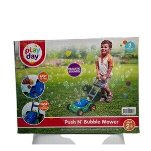 Play Day Push N Bubble Mower, Lawn Toy, Kids Pretend Play NEW